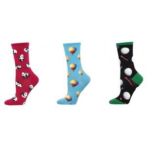 NEW SOCKSMITH women's cuddle puddle & hot air & tee it up socks - set of 3 pair